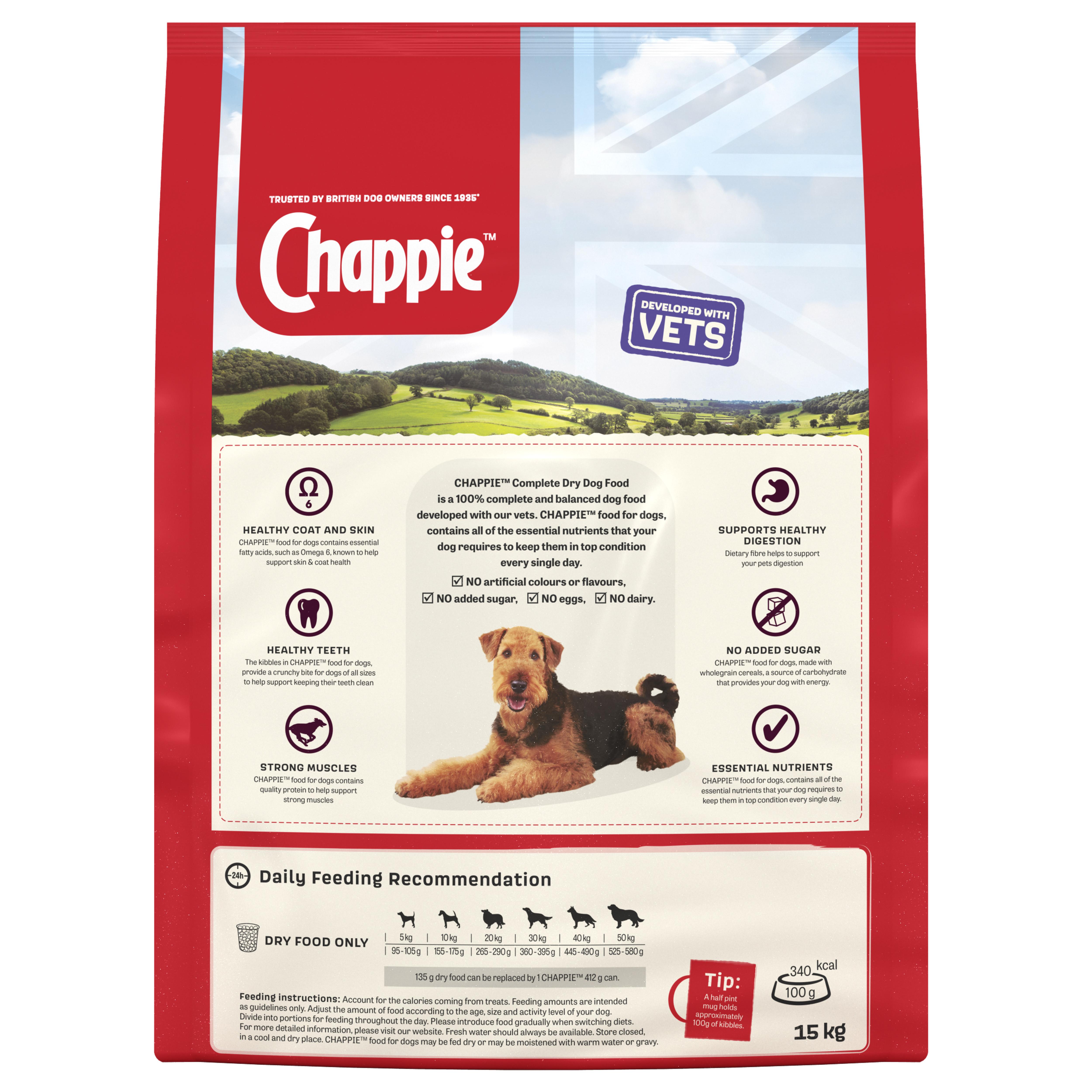Chappie Chicken Dog Food 15kg. Best Price Online VetShop